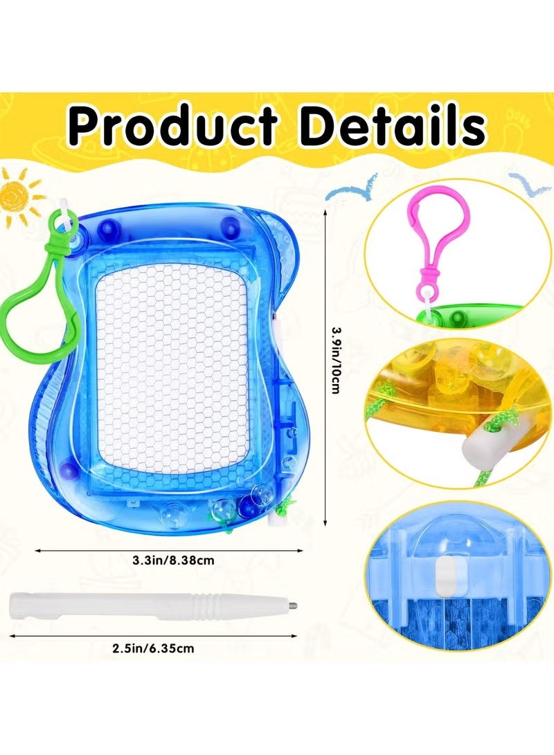 ColaBear 12 Pack Mini Magnetic Doodle Boards for Kids, Wipeable Doodle Sketch and Writing Boards with Backpack Keychain, Great Forkids Art Supplies, Classroom Toys, Kids Prizes, Birthday Party and Gift Bag Fillers (Random Color) - Image 2